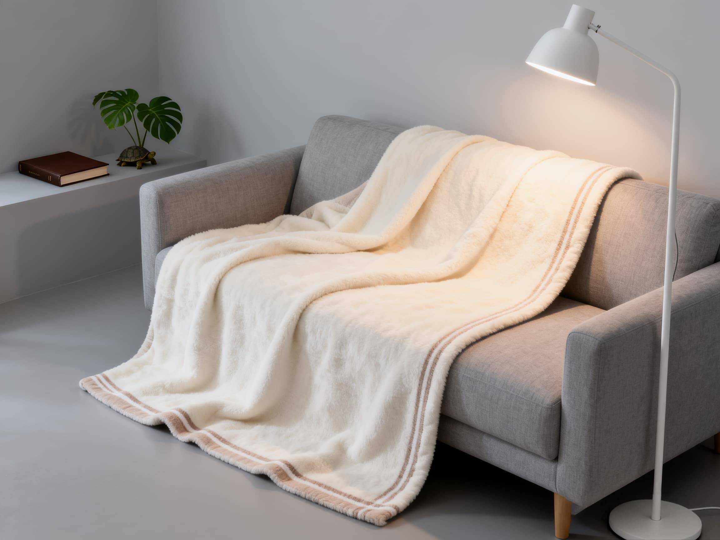 Indulge in Luxury with the Cozy White Blanket