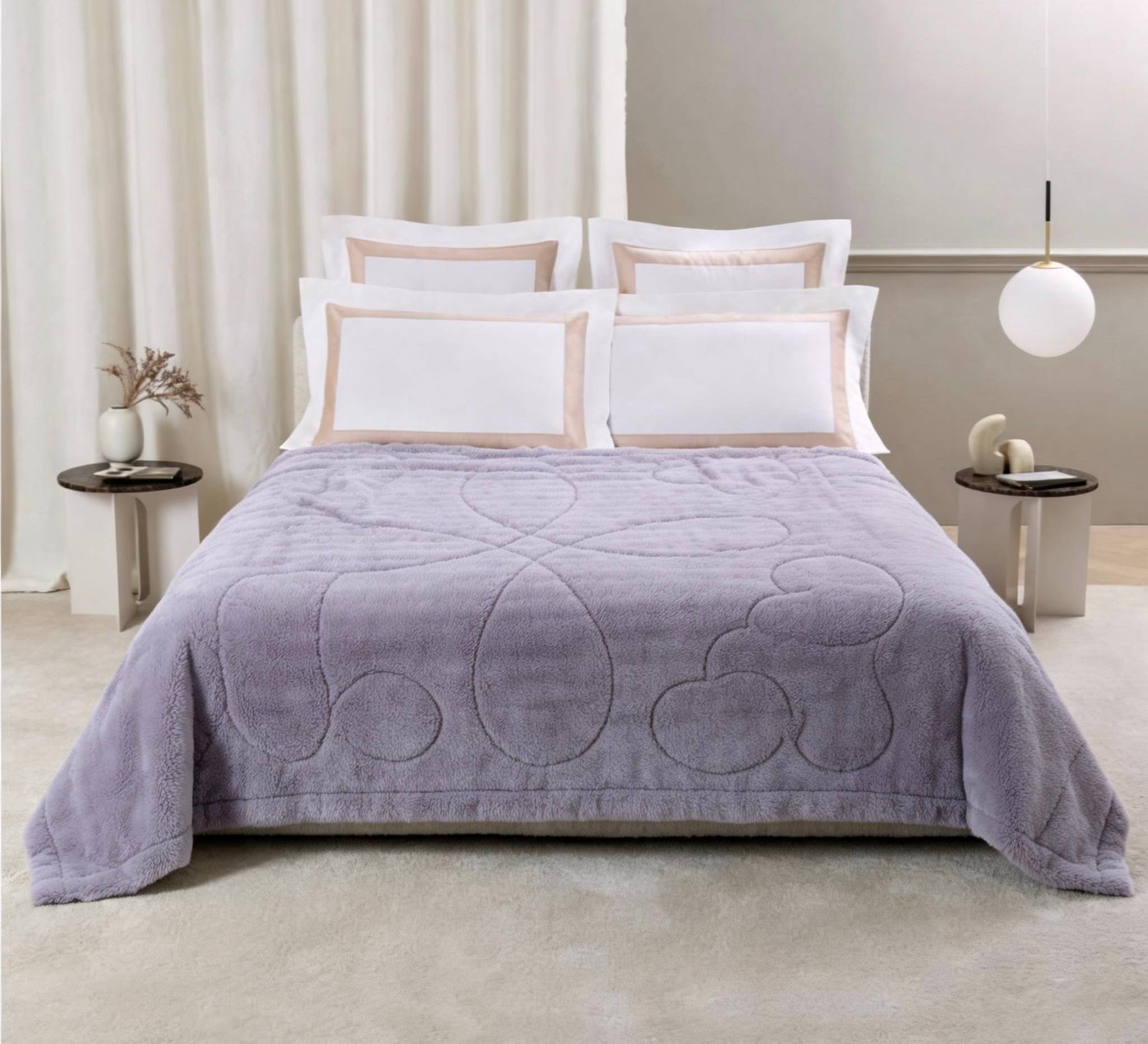 Polar Fleece Blanket Soft Warm Throw for Bed and Sofa