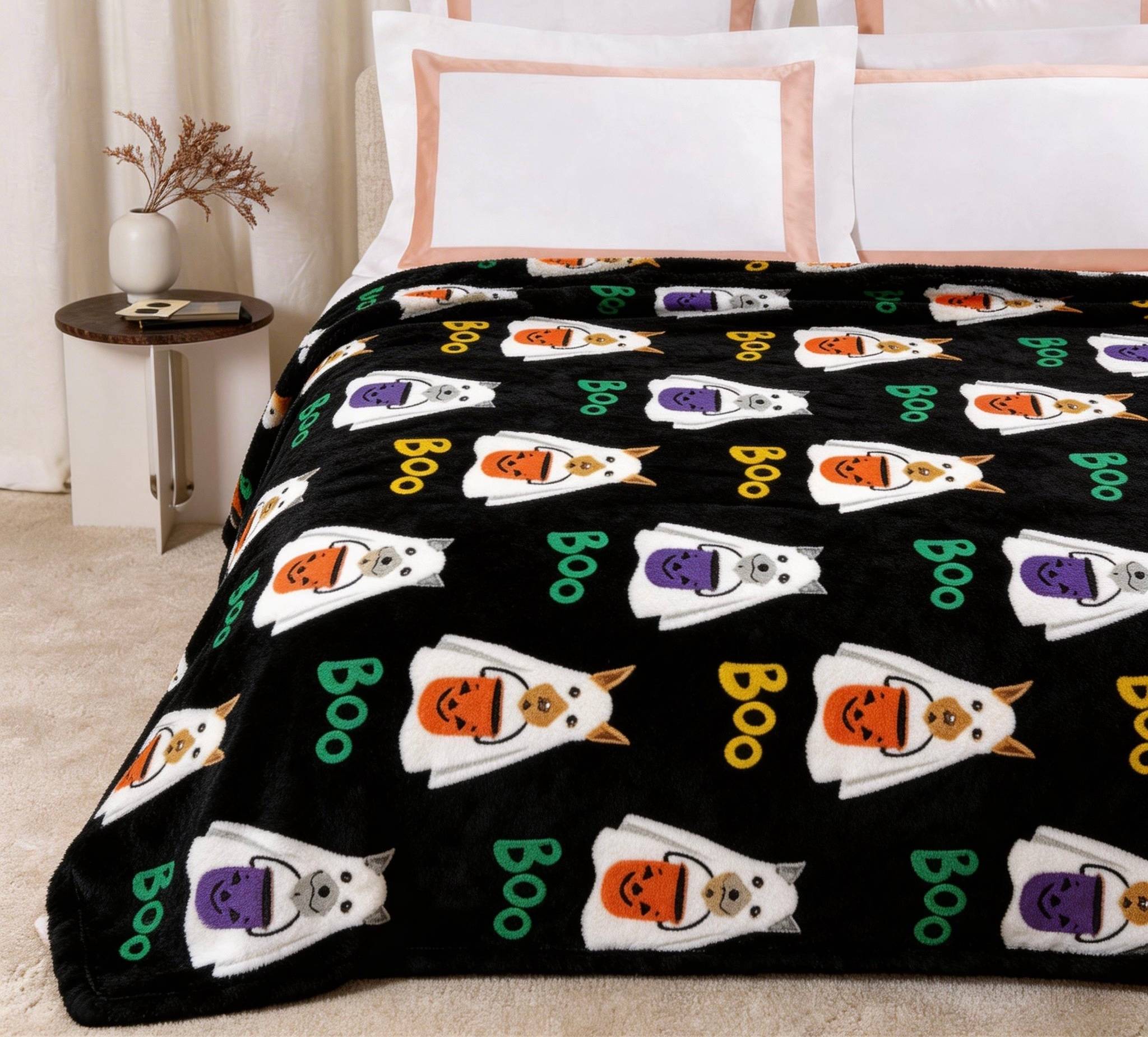 Soft Warm Flannel Fleece Blanket for Home and Sofa