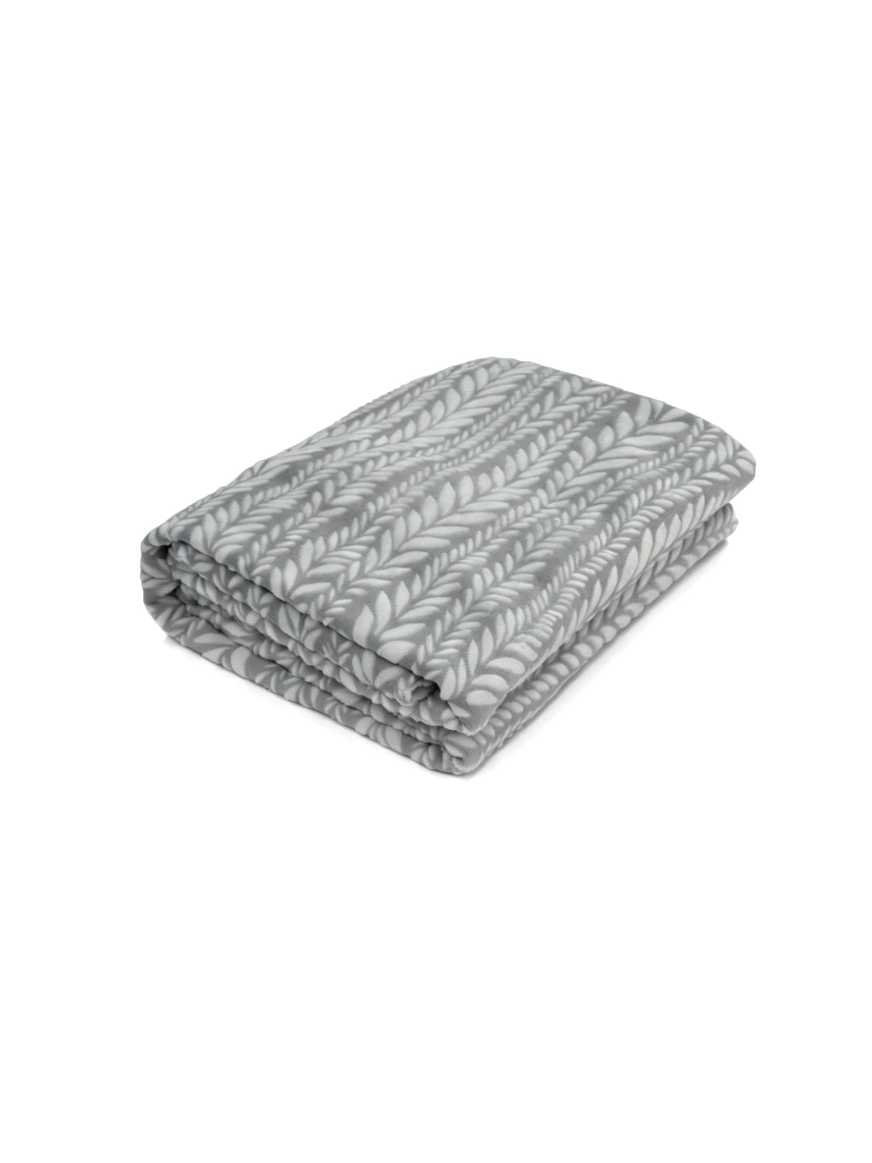 Vintage Floral Flannel Blanket, Ultra Soft Lightweight Warm Bed Blanket for All Seasons