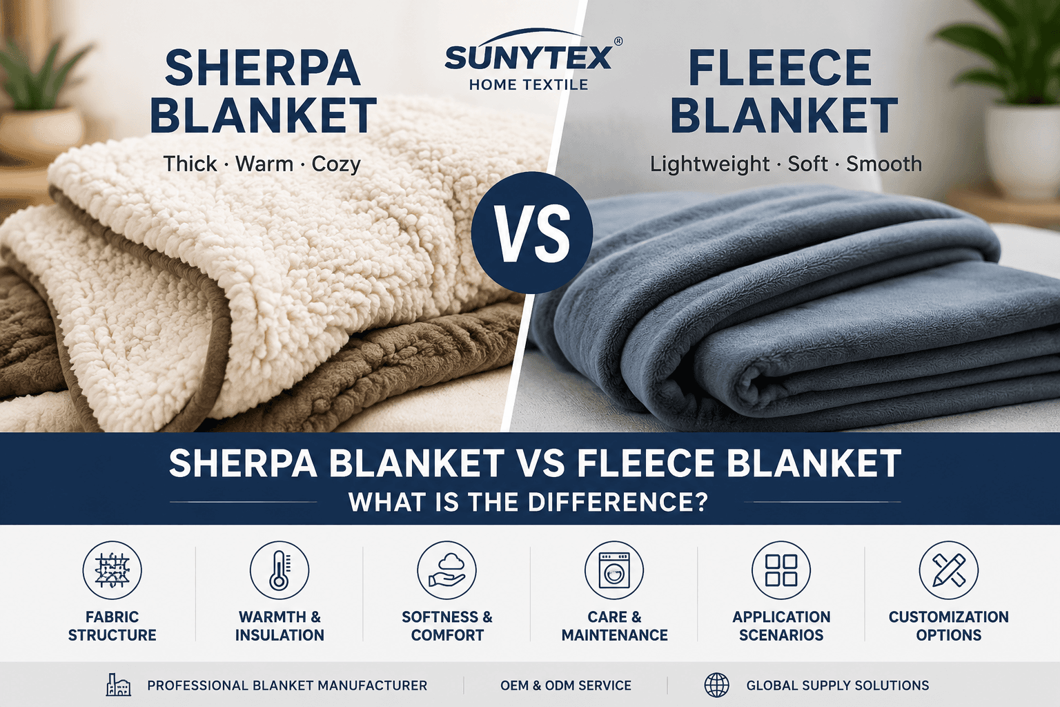 Sherpa Blanket vs Fleece Blanket: What Is the Difference?
